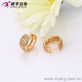 C207265-29686 Xuping Fashion 18K gold Plated Jewelry Earrings Elegant Popular Huggies earrings with Glass